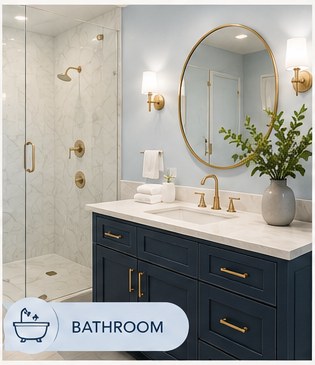 Clean bathroom