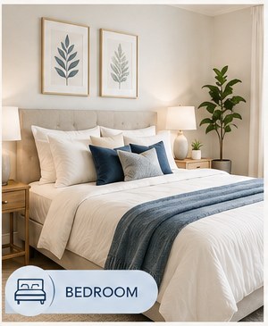 Fresh clean bedroom